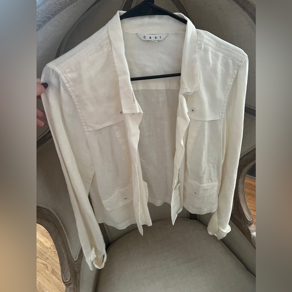 Cabi linen jacket. Size M